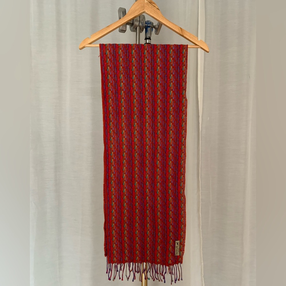 Colorful wool scarf wool